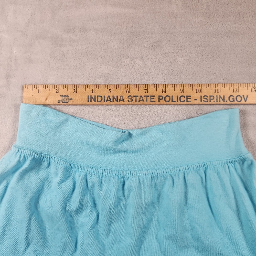 FRESH PRODUCE XS Swimming Pool BLUE $59 Tiered Jersey Cotton Skirt XS - Picture 3 of 4